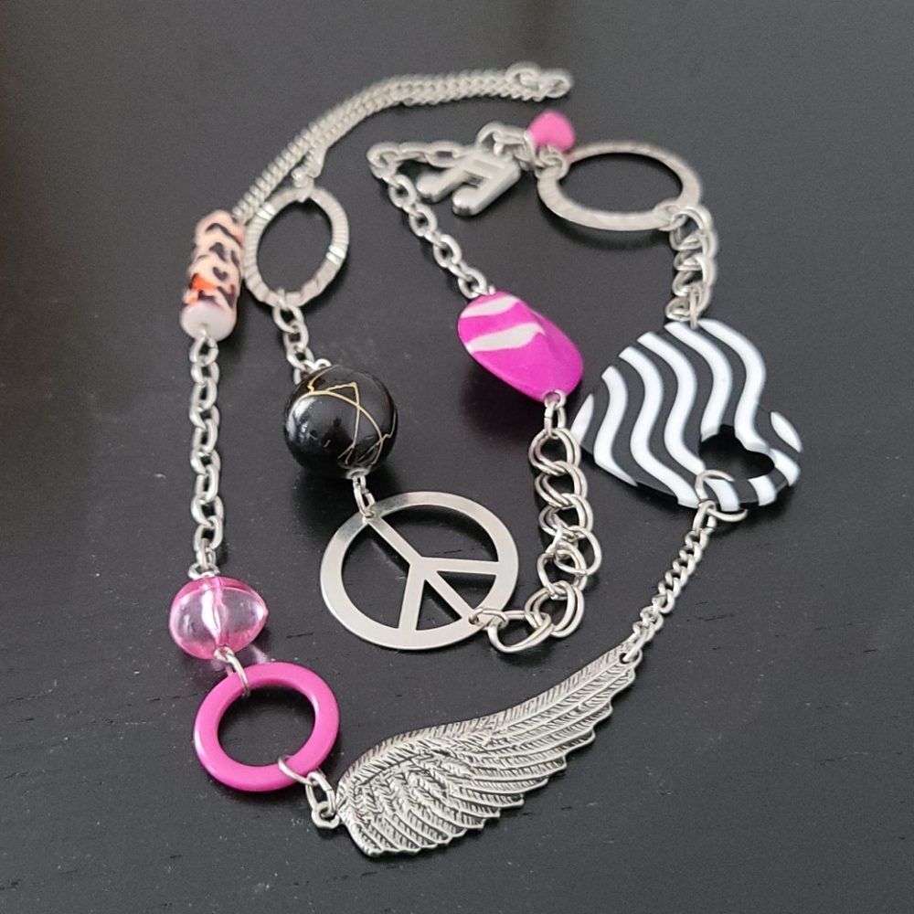 Psychedelic Fun Costume Necklace